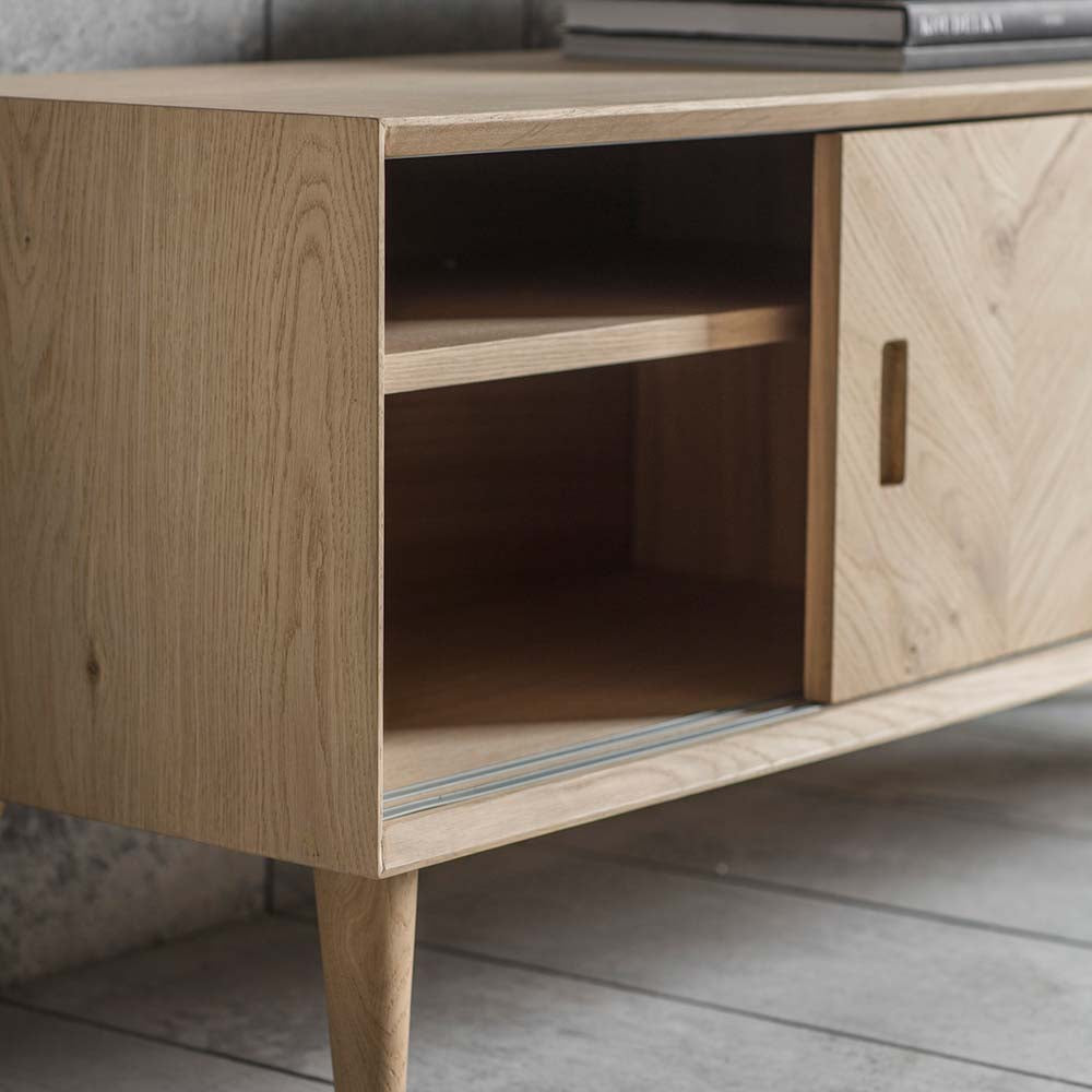 Florence Media Unit Oak