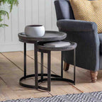 Dexter Nest of 2 Tables Black / Greywash