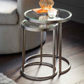 Fulda Nest of Two Tables Silver