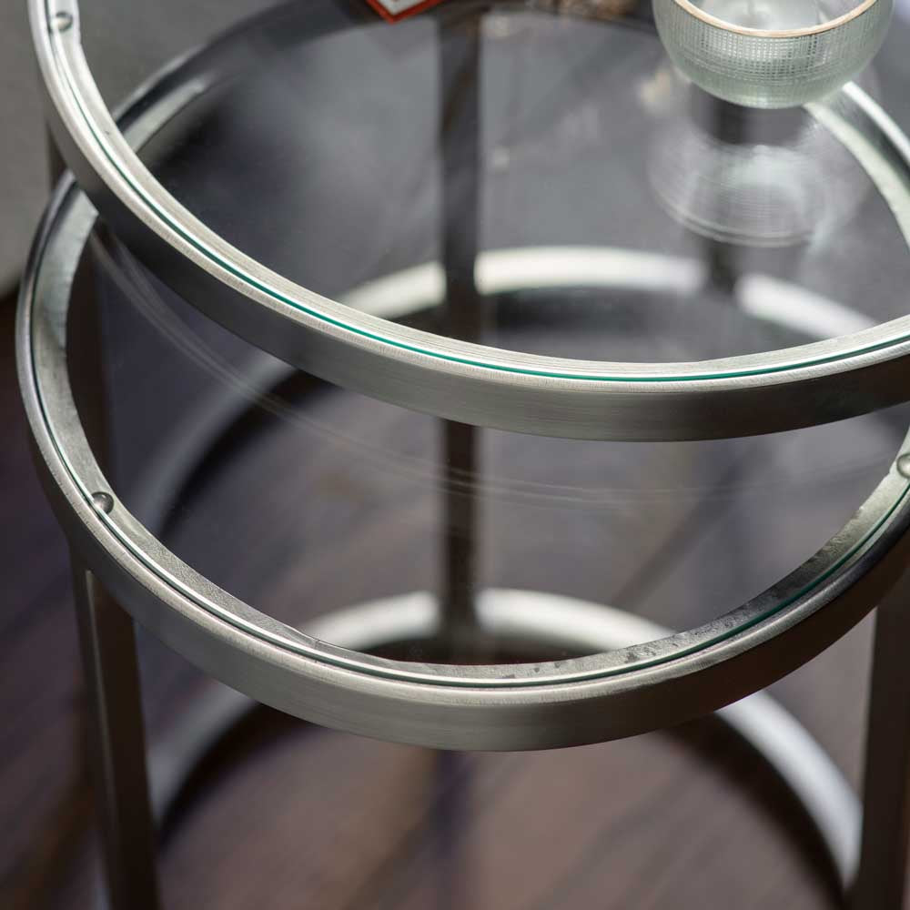 Fulda Nest of Two Tables Silver