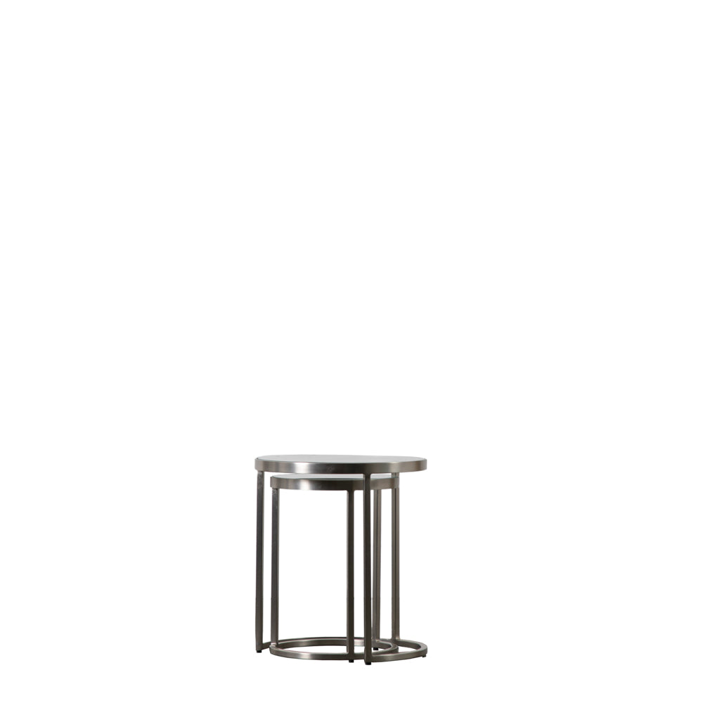 Fulda Nest of Two Tables Silver