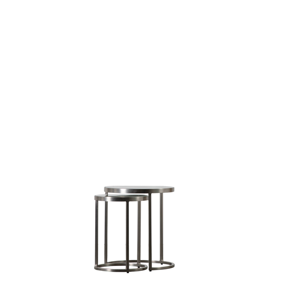 Fulda Nest of Two Tables Silver