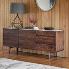 Managua Sideboard Dark Wood / Marble