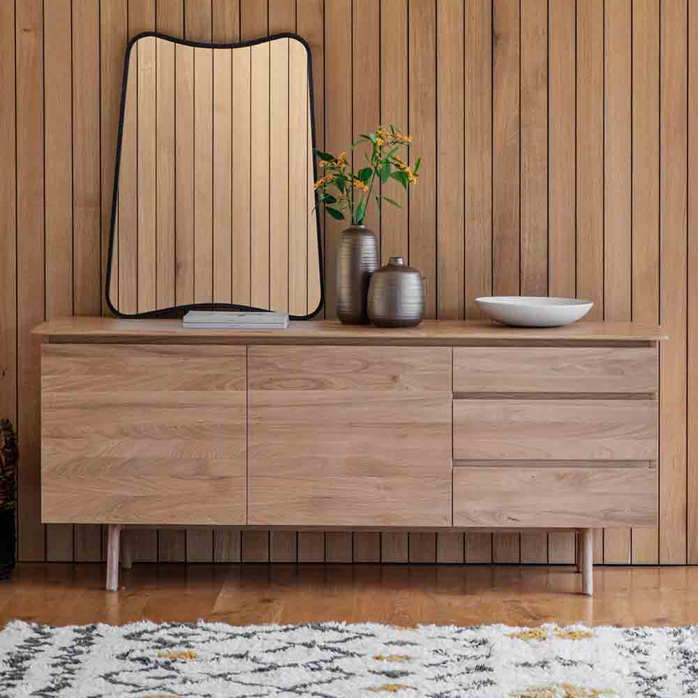 Girona 2 Door 3 Drawer Sideboard Oak