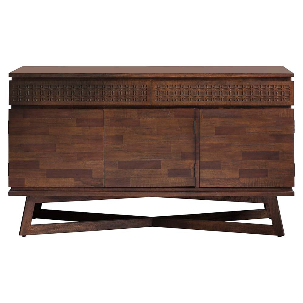Aswan Retreat 3 Door / 2 Drawer Sideboard Brown Mango