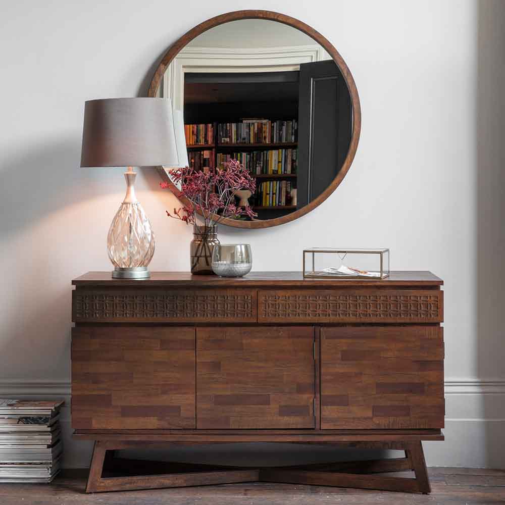 Aswan Retreat 3 Door / 2 Drawer Sideboard Brown Mango