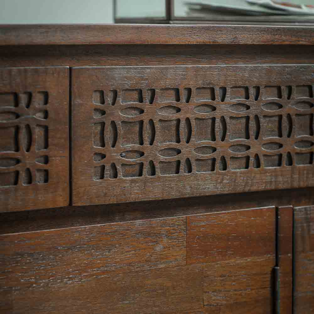 Aswan Retreat 3 Door / 2 Drawer Sideboard Brown Mango