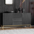 Pavlova 2 Door 3 Drawer Sideboard Black / Gold