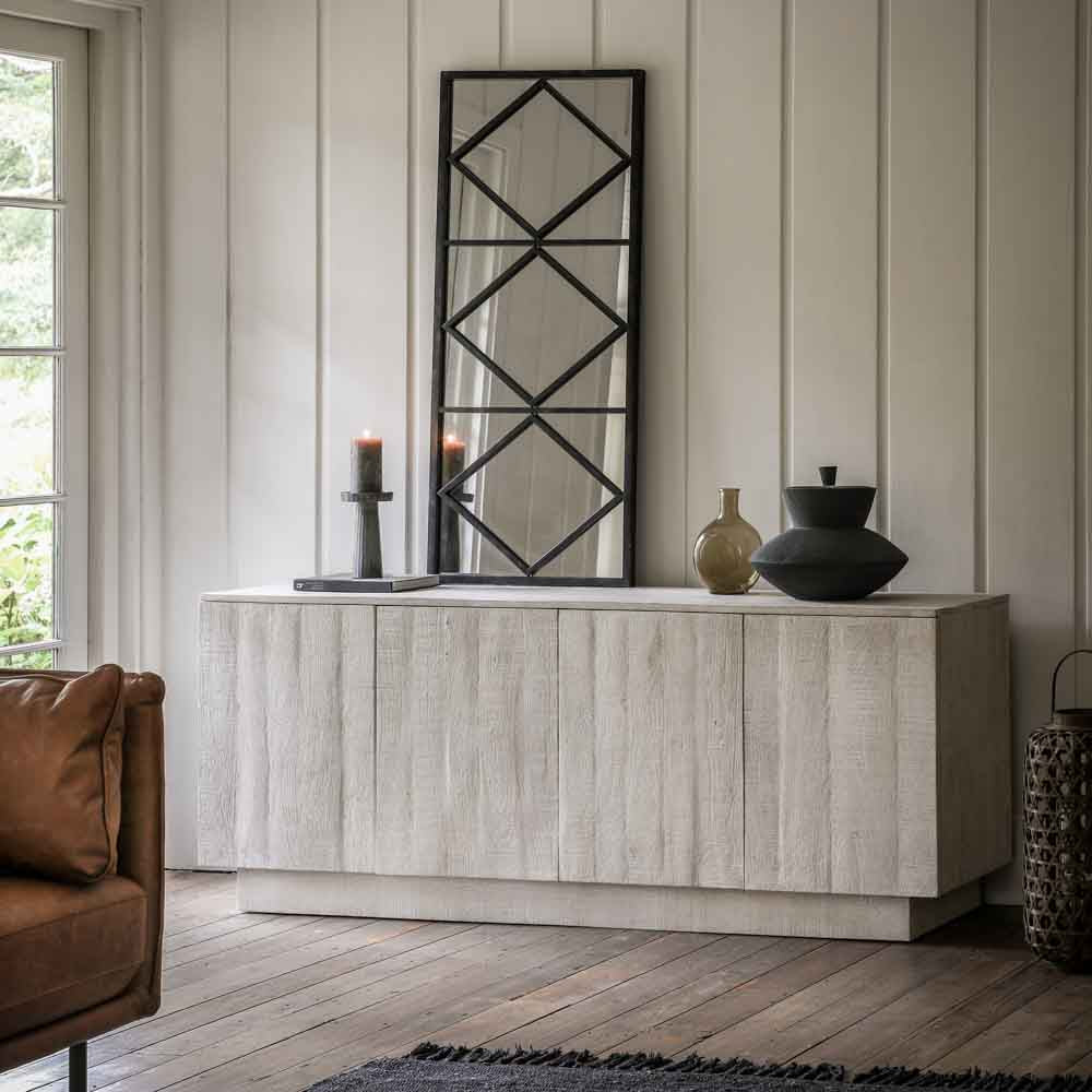 Helsinki 4 Door Sideboard Whitewash