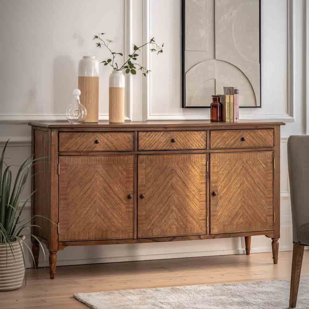 Kerman 3 Door / 3 Drawer Sideboard Peroba