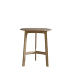 Girona Round Side Table Oak