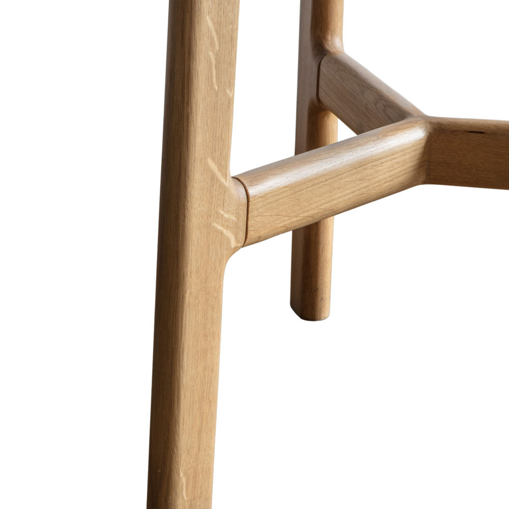 Girona Round Side Table Oak
