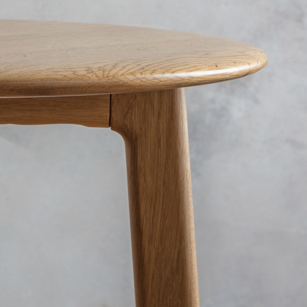 Girona Round Side Table Oak