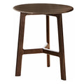Girona Round Side Table Walnut