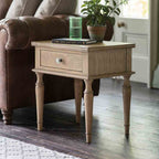 Reims 1 Drawer Side Table Natural
