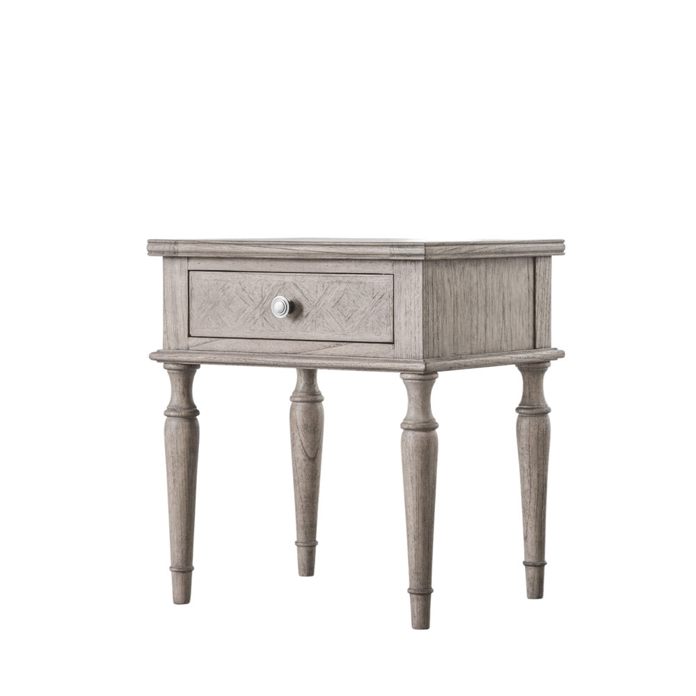 Reims 1 Drawer Side Table Natural