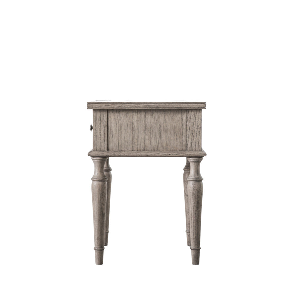 Reims 1 Drawer Side Table Natural