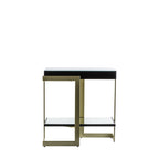 Kiel Side Table Black / Gold