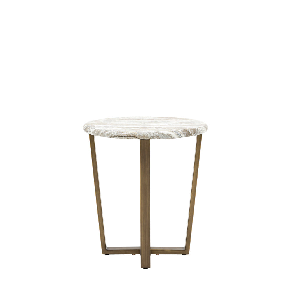 Guarda Side Table Green Marble
