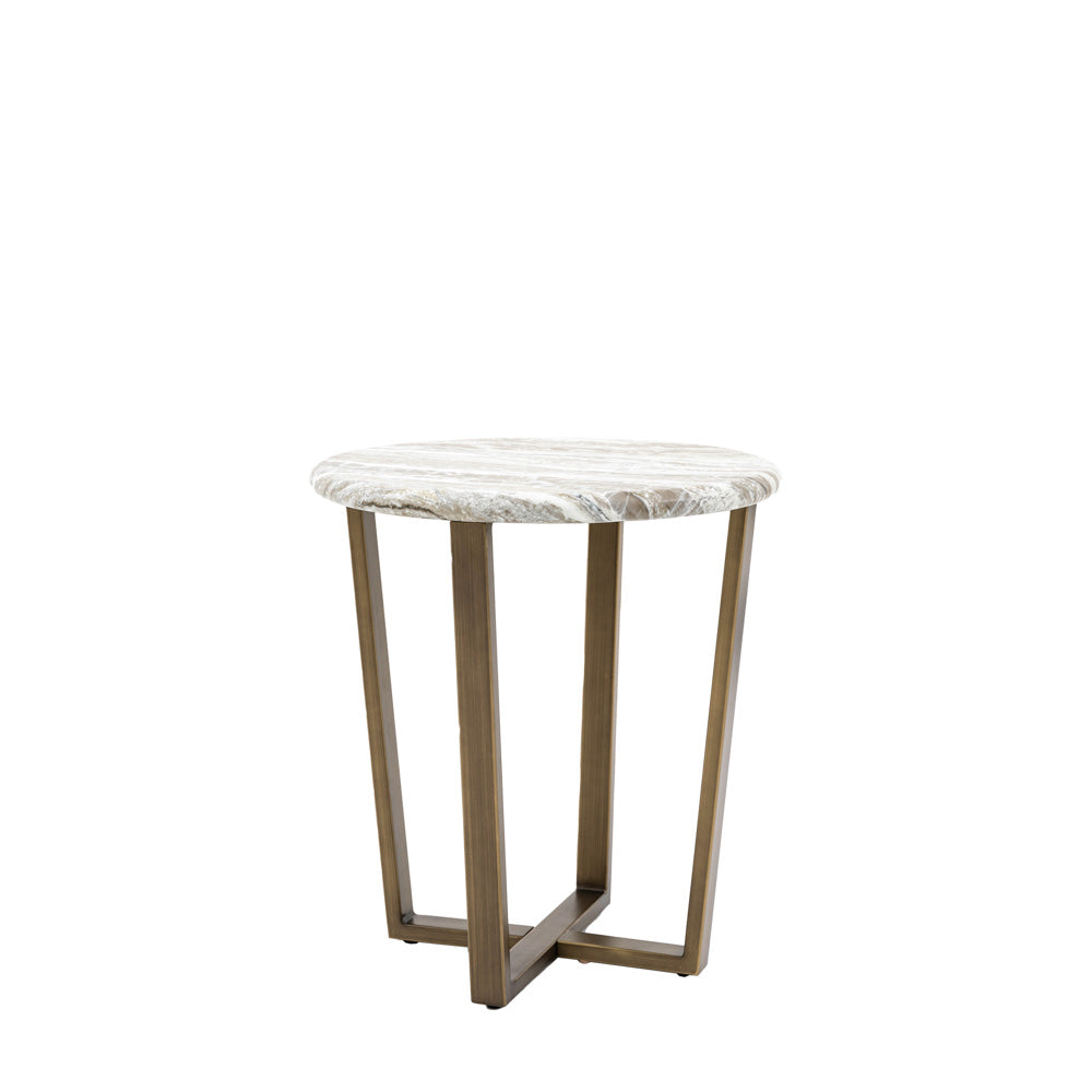 Guarda Side Table Green Marble
