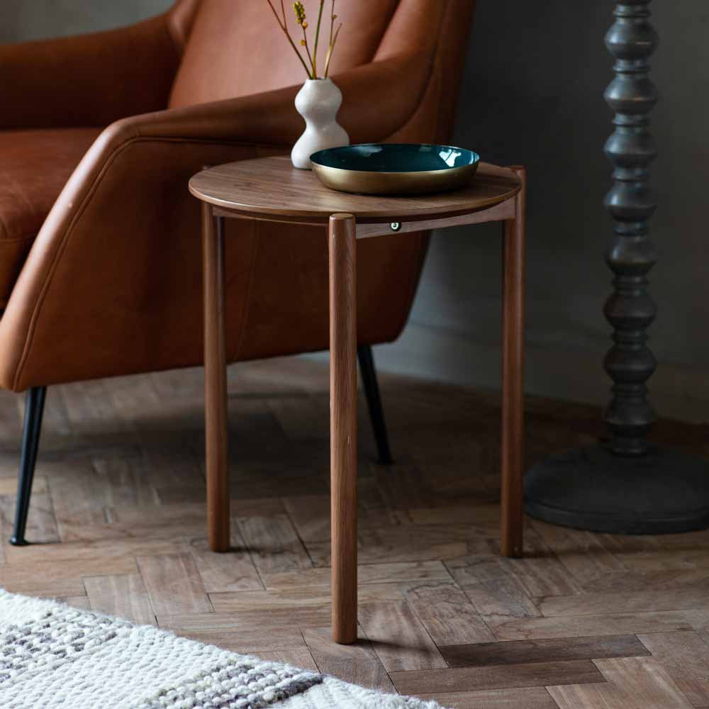 Ancona Side Table Walnut