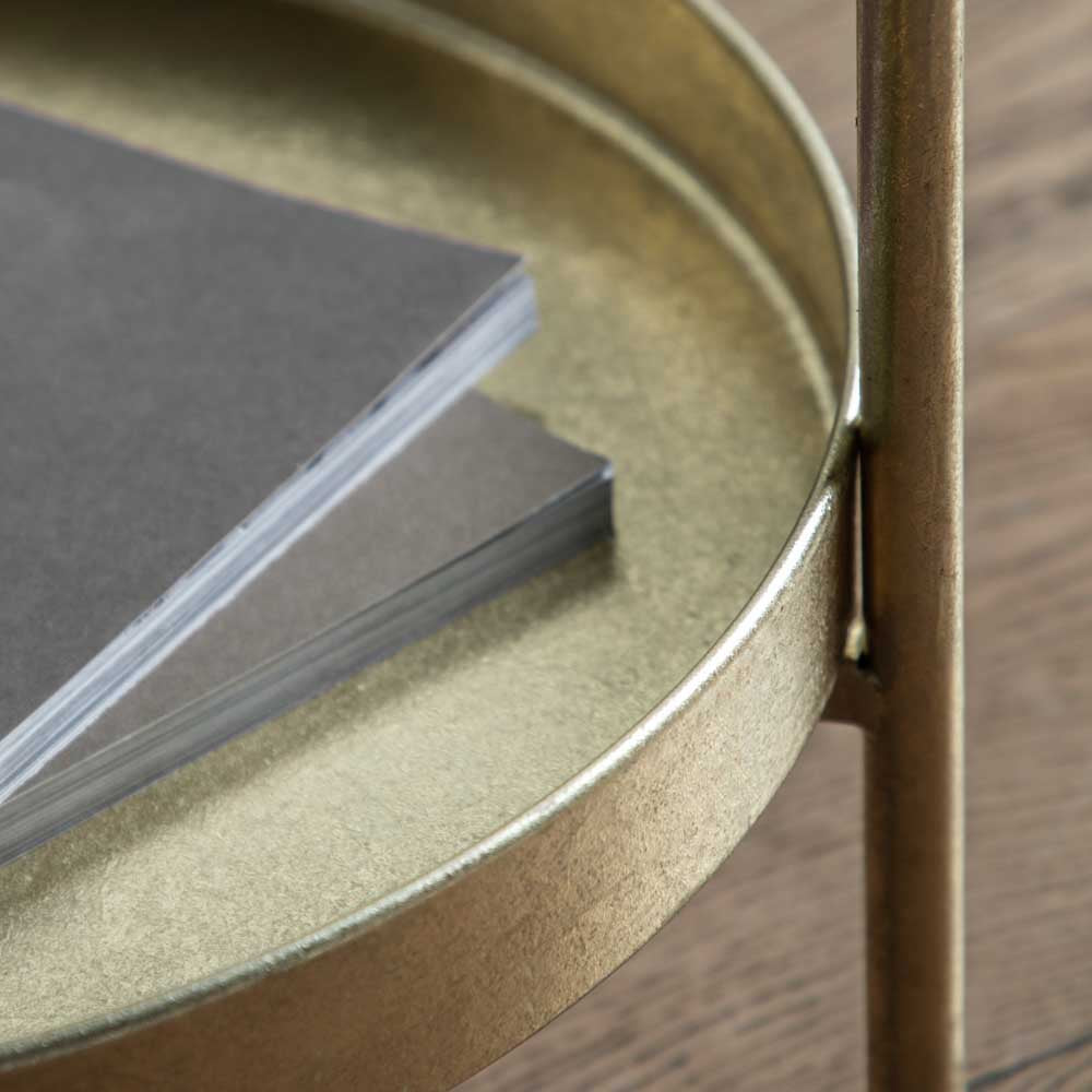 Teruel Side Table Gold