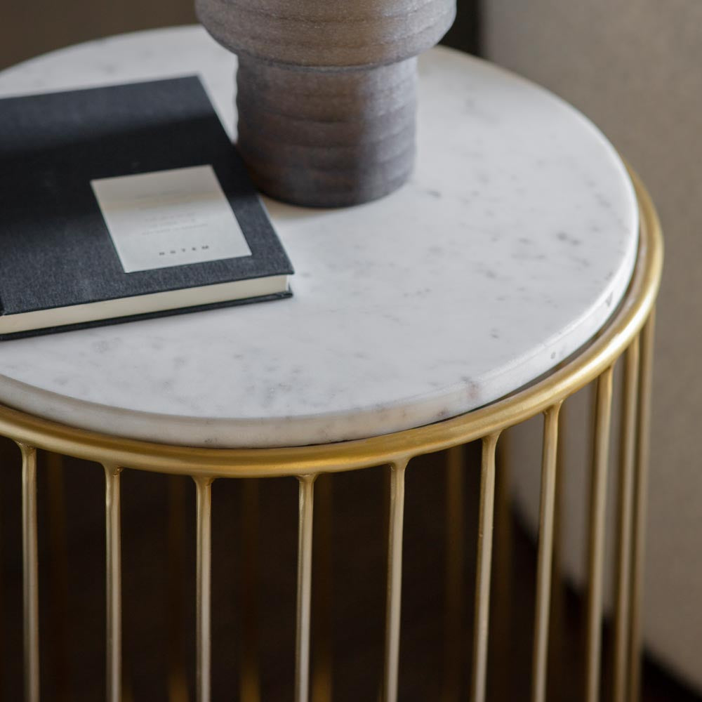Saran Side Table Gold