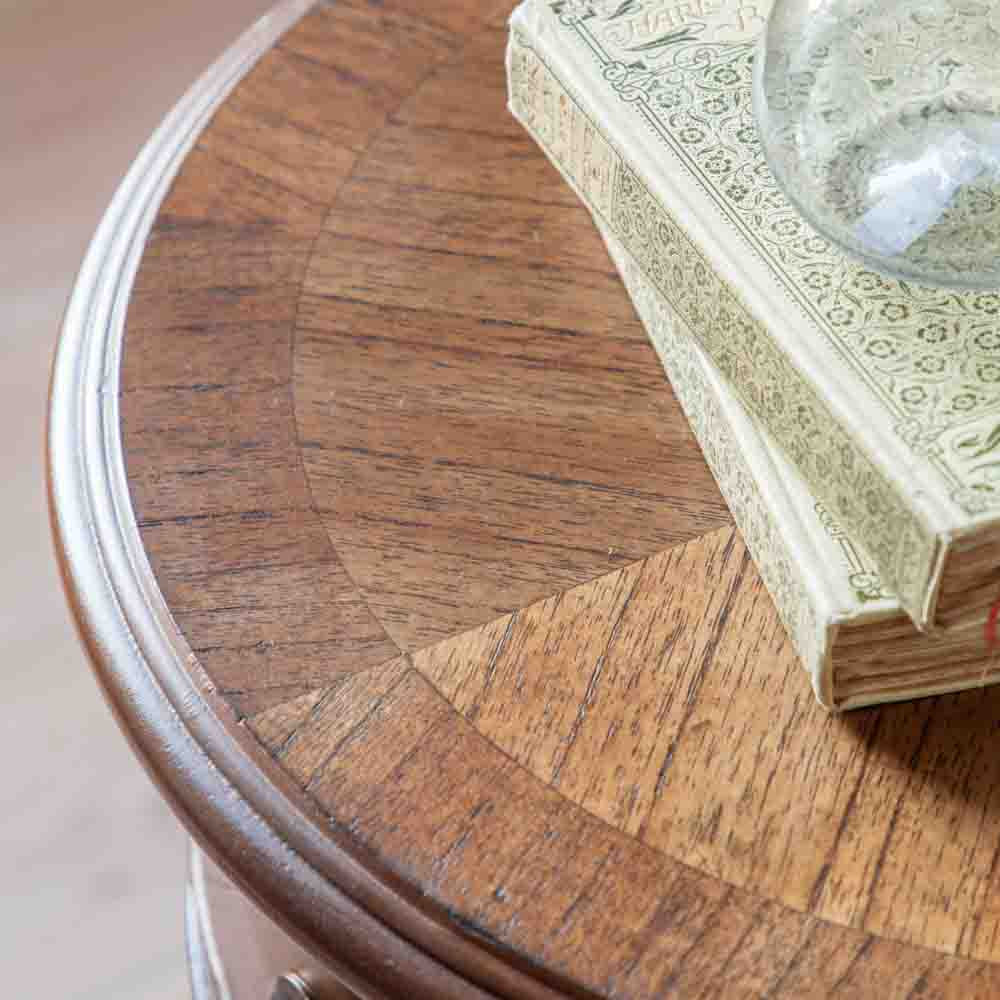 Kerman Drum Side Table Peroba