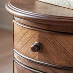 Kerman Drum Side Table Peroba