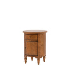 Kerman Drum Side Table Peroba