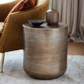 Cali Side Table Antique Brass