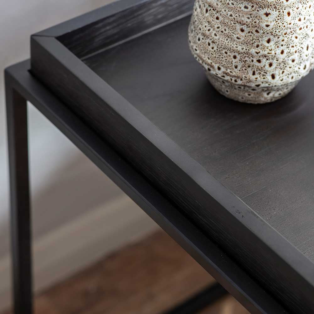 Montgomery Tray Side Table Black