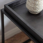 Montgomery Tray Side Table Black
