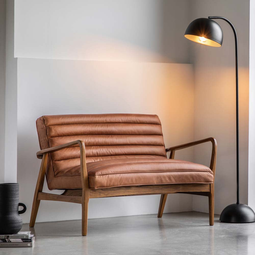 Busan 2 Seater Sofa Vintage Brown Leather
