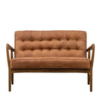 Wigan 2 Seater Sofa Vintage Brown Leather