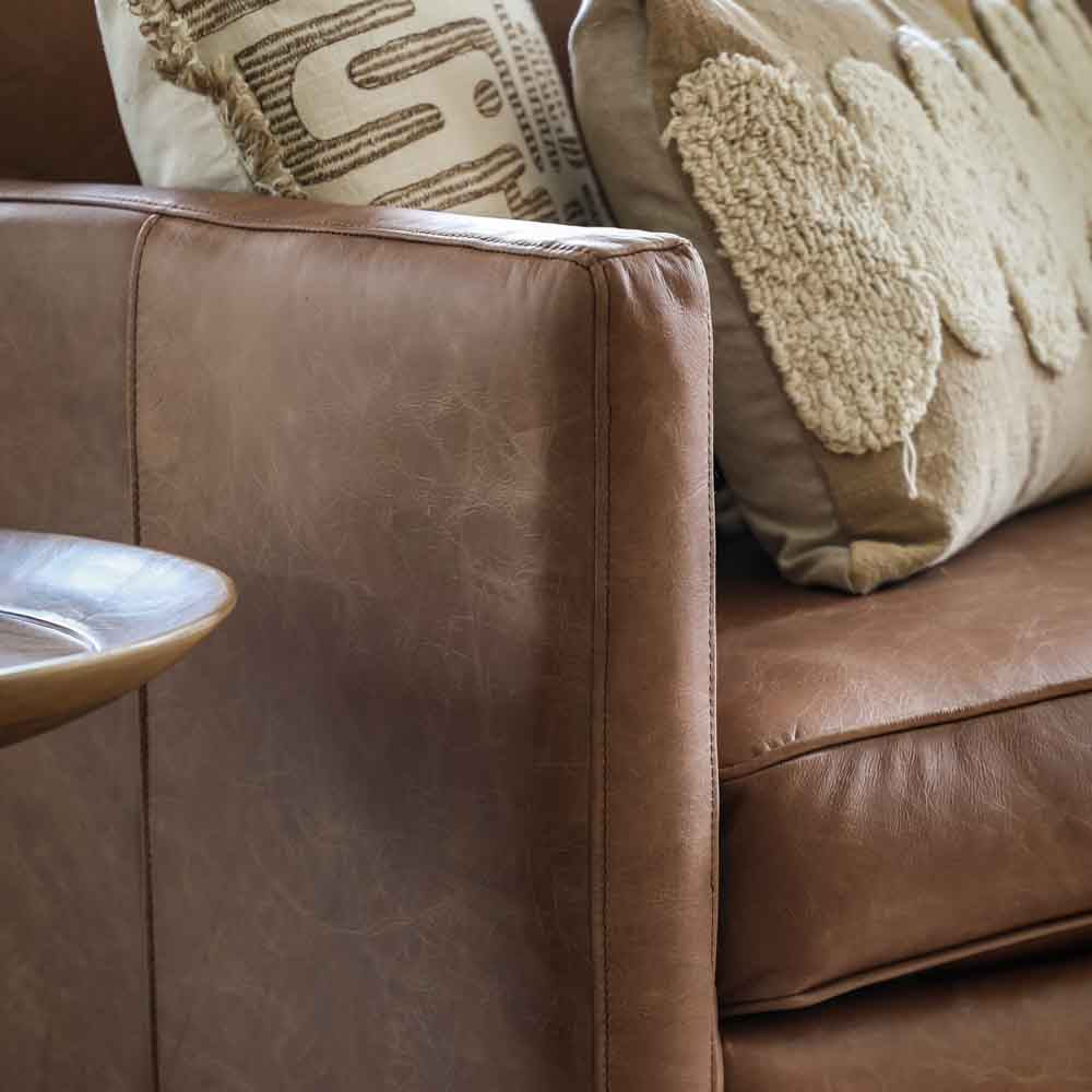Bursa 2 Seater Sofa Vintage Brown Leather