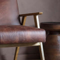 Bedford 2 Seater Sofa Vintage Brown Leather