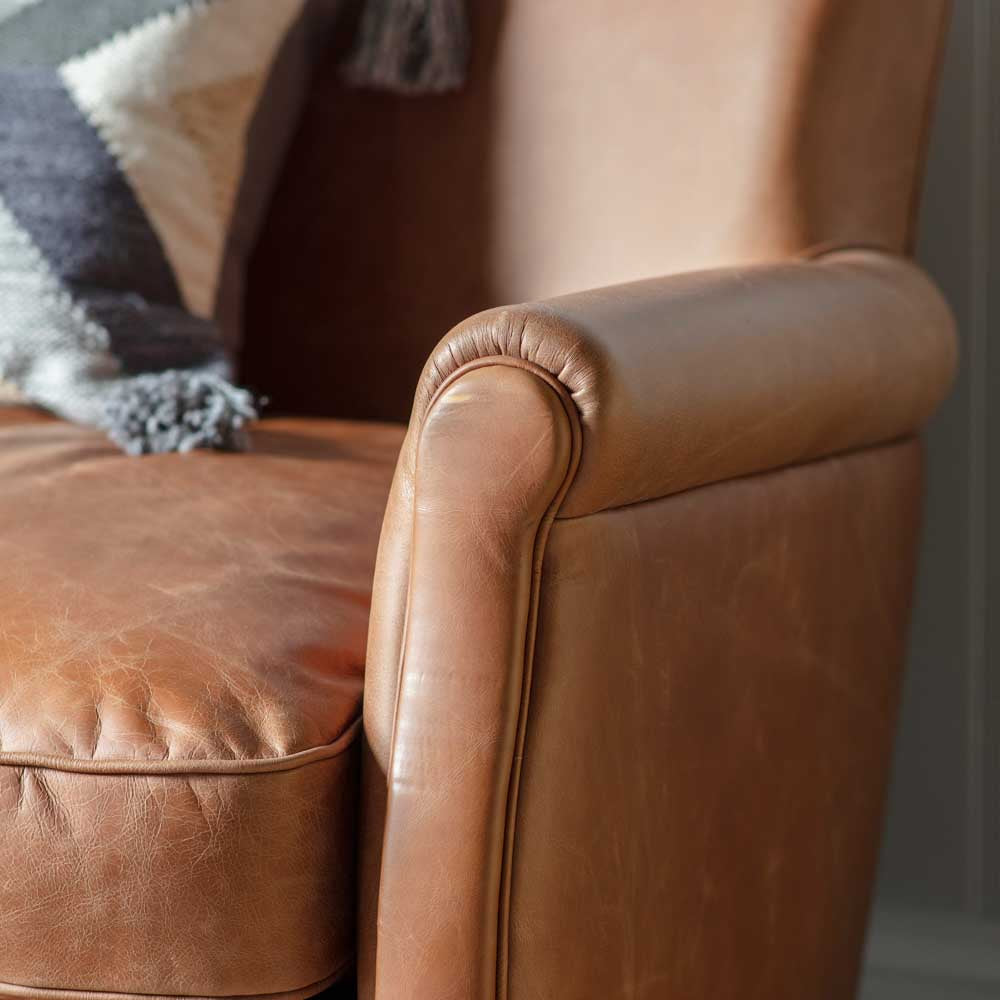 Buckingham Sofa Vintage Brown Leather