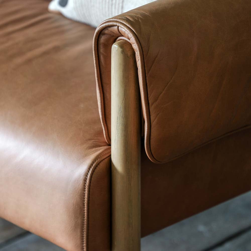 Avon 2 Seater Sofa Brown Leather
