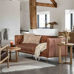 Lymington Sofa Antique Brown Leather