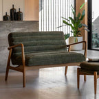 Busan 2 Seater Sofa Green Boucle