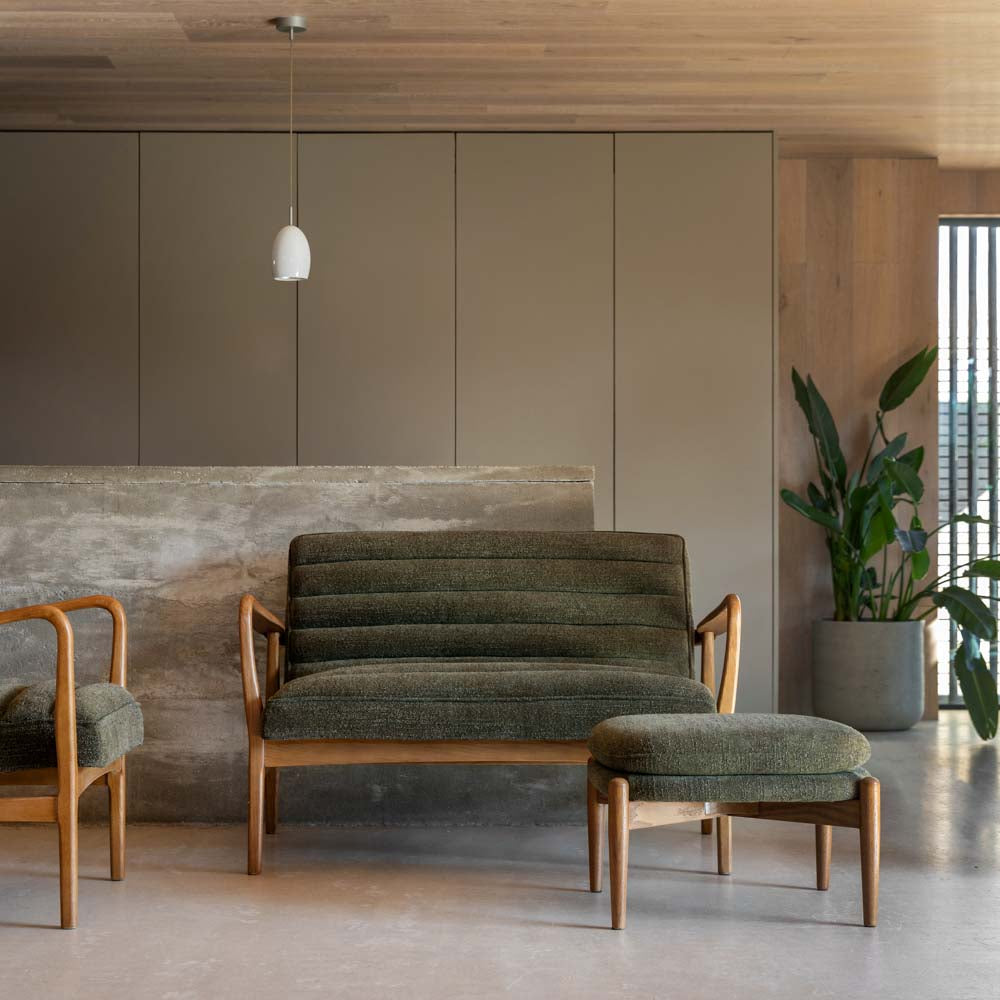 Busan 2 Seater Sofa Green Boucle