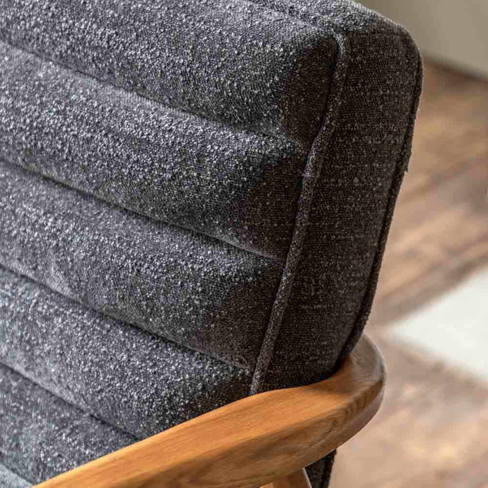 Busan 2 Seater Sofa Charcoal Boucle
