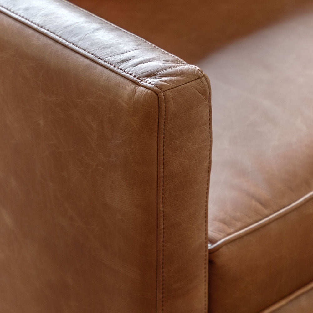 Bursa 2 Seater Sofa Vintage Brown Leather
