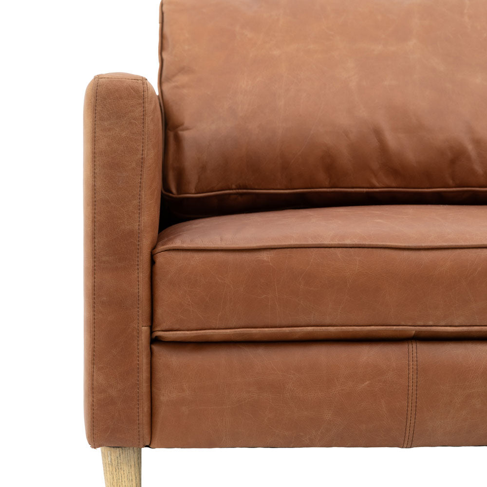 Bursa 2 Seater Sofa Vintage Brown Leather