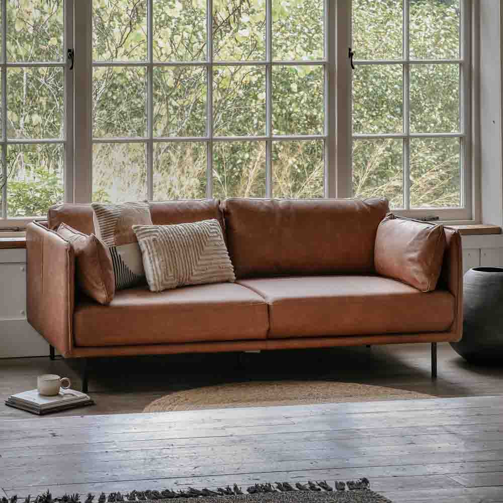 Naxos Sofa Brown Leather