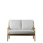 Mumbai 2 Seater Sofa Dark Natural Linen