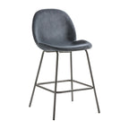 Dublin Stool Dark Grey Velvet (2 Pack)
