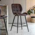 Gondomar Stool Brown (2 Pack)