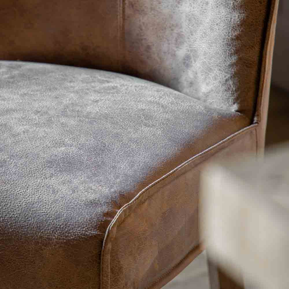 Brescia Bar Stool Brown Leather (2 Pack)